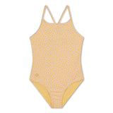 Swim Essentials Florish Yellow Swimsuit For Girls | Kids Swimwear - My Little Thieves