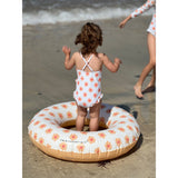 Swim Essentials Flower Hearts Print Swimsuit For Girls | Kids Swimwear - My Little Thieves