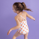 Swim Essentials Flower Hearts Print Swimsuit For Girls | Kids Swimwear - My Little Thieves