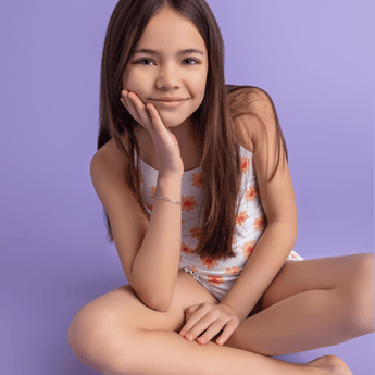 Swim Essentials Flower Hearts Print Swimsuit For Girls | Kids Swimwear - My Little Thieves