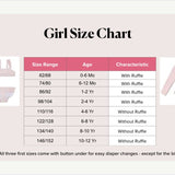 Swim Essentials Girls Short Sleeve Swimsuit | Beach & Pool Swimwear - My Little Thieves