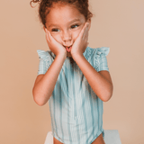 Swim Essentials Girls Short Sleeve Swimsuit | Beach & Pool Swimwear - My Little Thieves