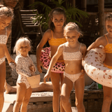 Swim Essentials Khaki Leopard Print Bikini For Girls | Kids Swimwear - My Little Thieves