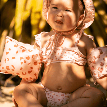 Swim Essentials Khaki Leopard Print Bikini For Girls | Kids Swimwear - My Little Thieves