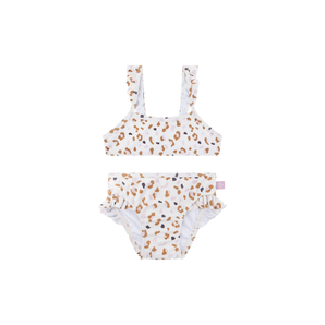 Swim Essentials Khaki Leopard Print Bikini For Girls | Kids Swimwear - My Little Thieves