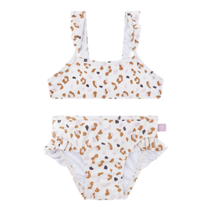 Swim Essentials Khaki Leopard Print Bikini For Girls | Kids Swimwear - My Little Thieves