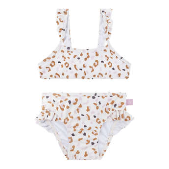 Swim Essentials Khaki Leopard Print Bikini For Girls | Kids Swimwear - My Little Thieves