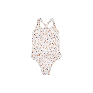 Swim Essentials Khaki Leopard Print Swimsuit For Girls | Kids Swimwear - My Little Thieves