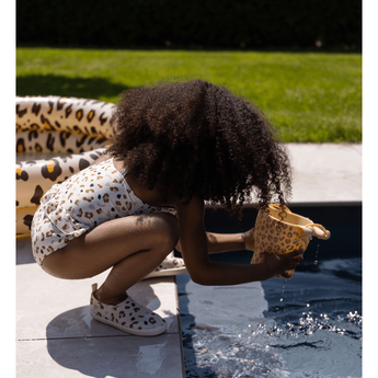 Swim Essentials Khaki Leopard Print Swimsuit For Girls | Kids Swimwear - My Little Thieves