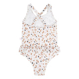 Swim Essentials Khaki Leopard Print Swimsuit For Girls | Kids Swimwear - My Little Thieves