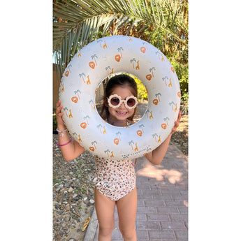 Swim Essentials Khaki Leopard Print Swimsuit For Girls | Kids Swimwear - My Little Thieves