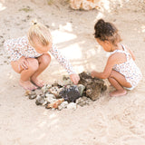 Swim Essentials Khaki Leopard Print Swimsuit For Girls | Kids Swimwear - My Little Thieves