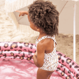 Swim Essentials Khaki Leopard Print Swimsuit For Girls | Kids Swimwear - My Little Thieves