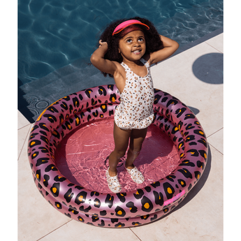Swim Essentials Khaki Leopard Print Swimsuit For Girls | Kids Swimwear - My Little Thieves