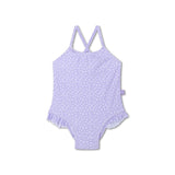Swim Essentials Lila Leopard Print Swimsuit For Girls | Kids Swimwear - My Little Thieves