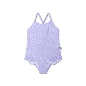 Swim Essentials Lila Leopard Print Swimsuit For Girls | Kids Swimwear - My Little Thieves