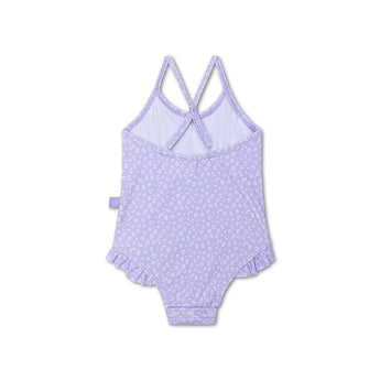 Swim Essentials Lila Leopard Print Swimsuit For Girls | Kids Swimwear - My Little Thieves