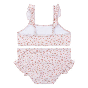 Swim Essentials Pastel Pink Leopard Bikini For Girls | Kids Swimwear - My Little Thieves