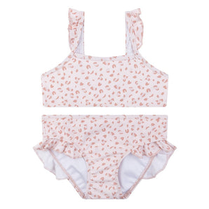 Swim Essentials Pastel Pink Leopard Bikini For Girls | Kids Swimwear - My Little Thieves