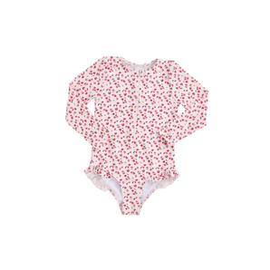 Swim Essentials Pastel Pink Leopard Girls Long Sleeve Swimsuit - My Little Thieves