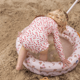 Swim Essentials Pastel Pink Leopard Girls Long Sleeve Swimsuit - My Little Thieves
