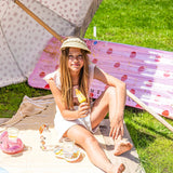 Swim Essentials Pink Red Dots Transparent Luxe Lie On Float - My Little Thieves