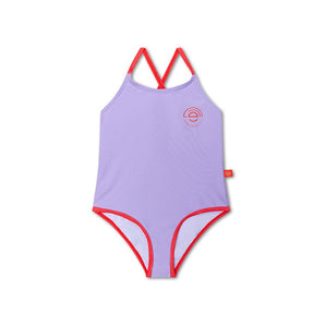 Swim Essentials Purple Print Swimsuit For Girls | Kids Swimwear - My Little Thieves