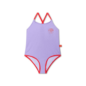Swim Essentials Purple Print Swimsuit For Girls | Kids Swimwear - My Little Thieves