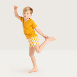 Swim Essentials Striped Kids Swim Shorts | Classic Resort Style - My Little Thieves