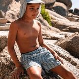 Swim Essentials Striped Kids Swim Shorts | Classic Resort Style - My Little Thieves