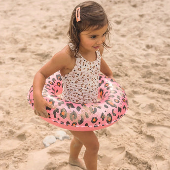 Swim Ring Leopard Rose Gold - 55 cm - My Little Thieves