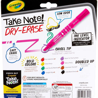Take Note Colored Dry Erase Markers, 12 Count - My Little Thieves