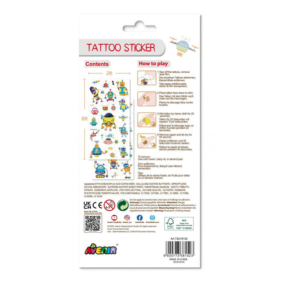 Tattoo Sticker - Robot - My Little Thieves