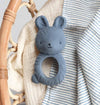 Teething Ring - Bunny Charcoal Blue - My Little Thieves