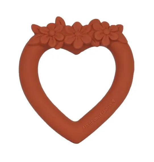 Teething Ring Sweet Heart Terracotta - My Little Thieves