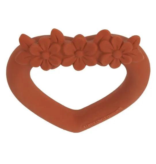 Teething Ring Sweet Heart Terracotta - My Little Thieves