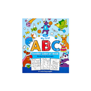 Toddler Color-In' Book - ABC Amazing Animals