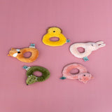 Trixie Baby Rattle | Eco Friendly Soft Sensory Gift For Newborns - My Little Thieves