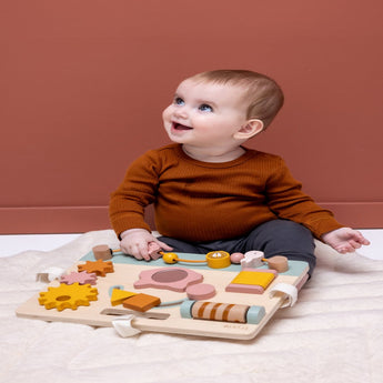 Trixie Handmade Eco Friendly Wooden Activity Panel | Fsc Wood Sensory Toy - My Little Thieves