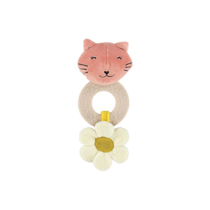 Trixie Handmade Teething Toy For Babies | Soft Animal With Silicone Ring - My Little Thieves