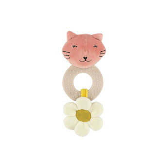 Trixie Handmade Teething Toy For Babies | Soft Animal With Silicone Ring - My Little Thieves