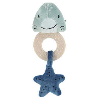 Trixie Handmade Teething Toy For Babies | Soft Animal With Silicone Ring - My Little Thieves
