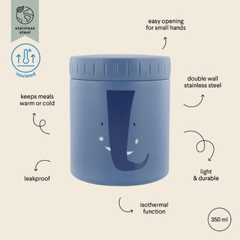 Trixie Insulated Food Jar 350ml | Double Walled Stainless Steel Kids Jar - My Little Thieves