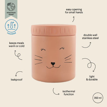Trixie Insulated Food Jar 350ml | Double Walled Stainless Steel Kids Jar - My Little Thieves