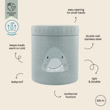 Trixie Insulated Food Jar 500ml | Large Stainless Steel Kids Food Container - My Little Thieves