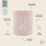 Trixie Insulated Food Jar 500ml | Large Stainless Steel Kids Food Container - My Little Thieves