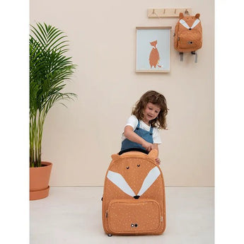Trixie Kids Animal Themed Travel Trolley | Water Repellent Cotton Luggage - My Little Thieves