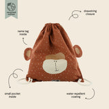 Trixie Kids Drawstring Bag | Water Repellent Animal Design School Bag - My Little Thieves