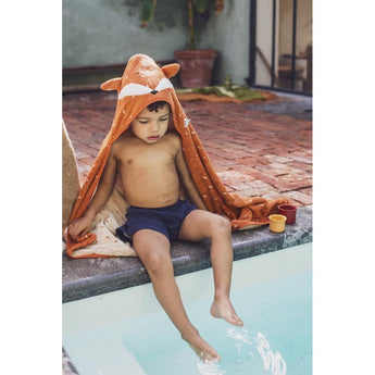 Trixie Kids Hooded Towel 70x130cm | Soft Organic Cotton Large Bath Towel - My Little Thieves