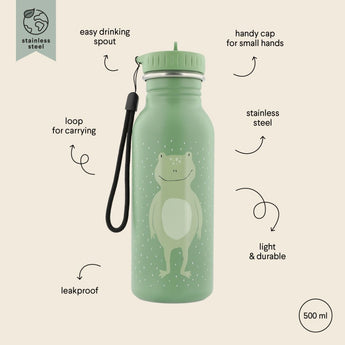 Trixie Kids Water Bottle 500ml | Stainless Steel Animal Design Eco Friendly - My Little Thieves